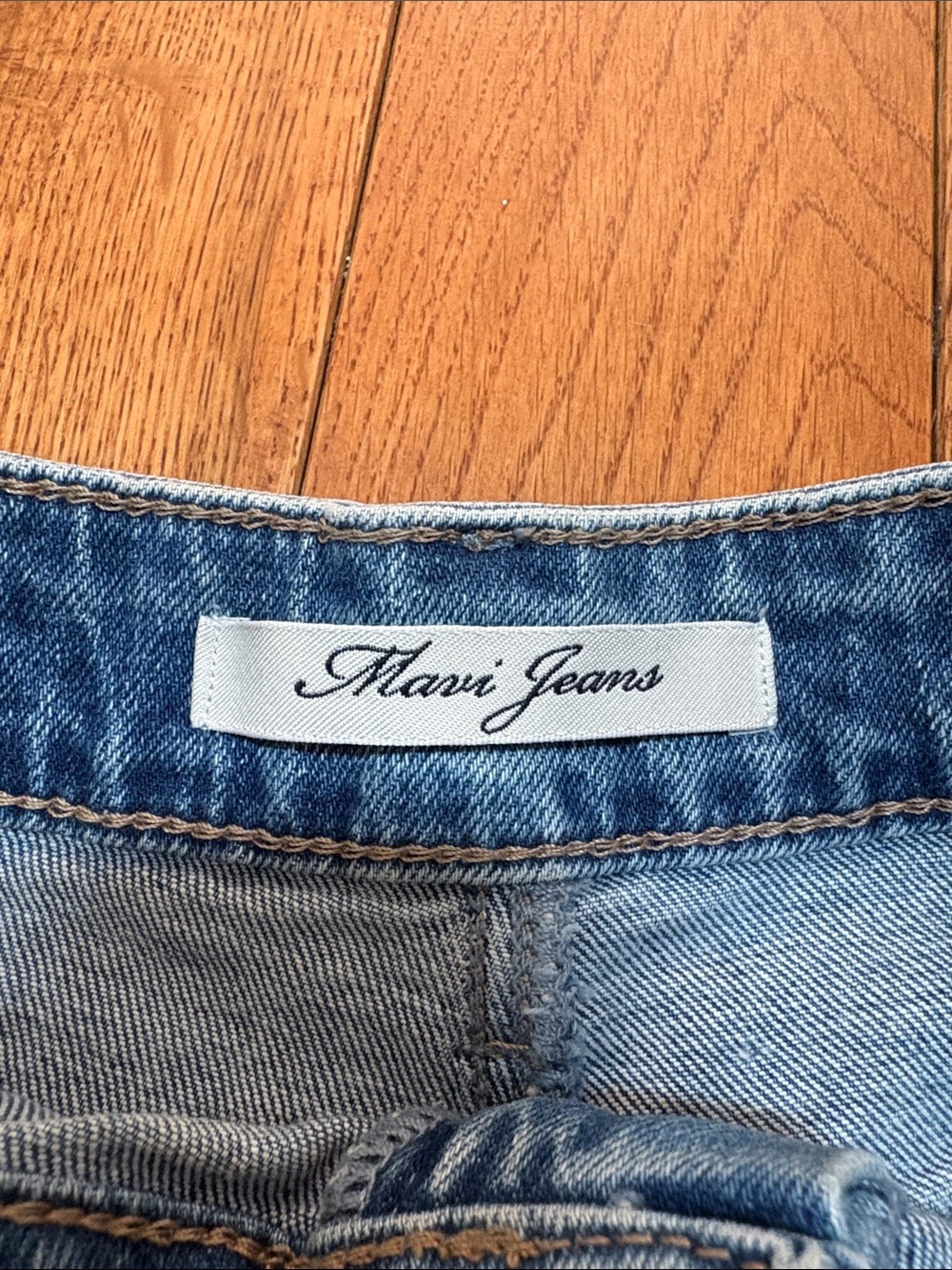 Mavi Light Blue Distressed High-Rise Denim Shorts - Picture 3 of 3